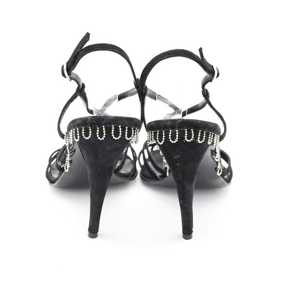 FENDI Chain Detail Suede Sandals - Picture 7 of 13